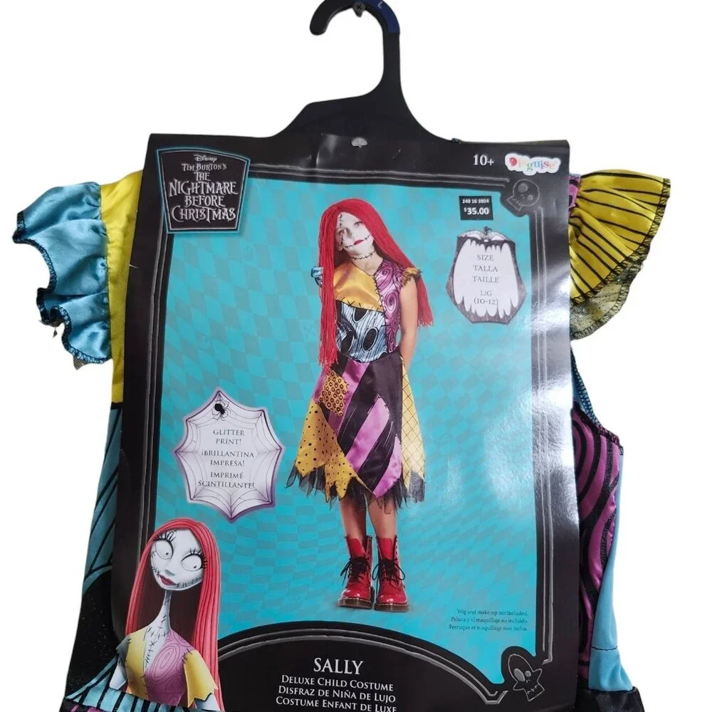 Girls‎ L (10-12) Sally Deluxe Costume Nightmare Before Christmas Halloween - Picture 4 of 15